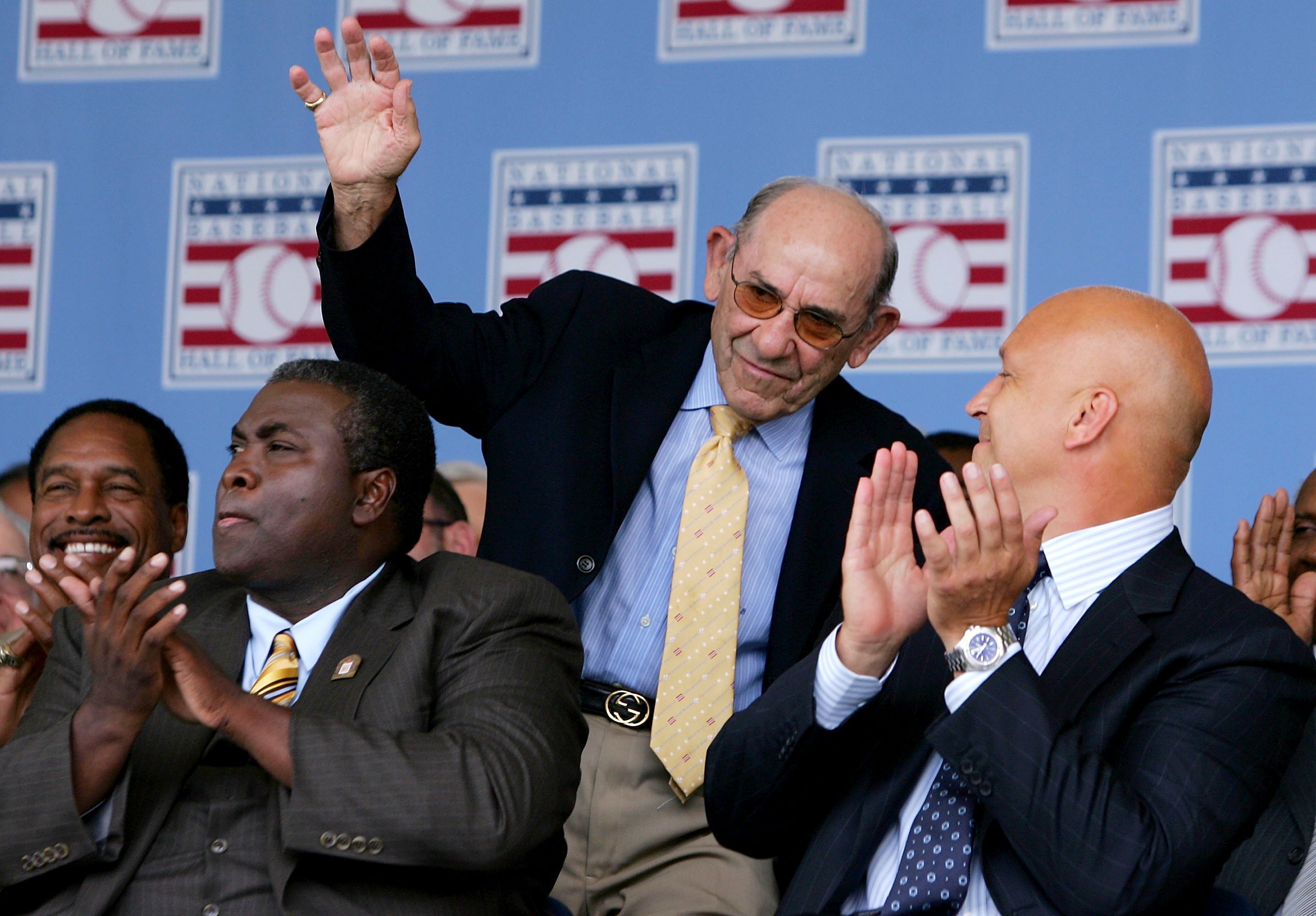 Yogi Berra at the Hall of Fame