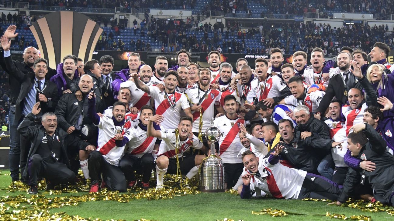 Los festejos de River Plate campe�n de la Copa Libertadores 2018