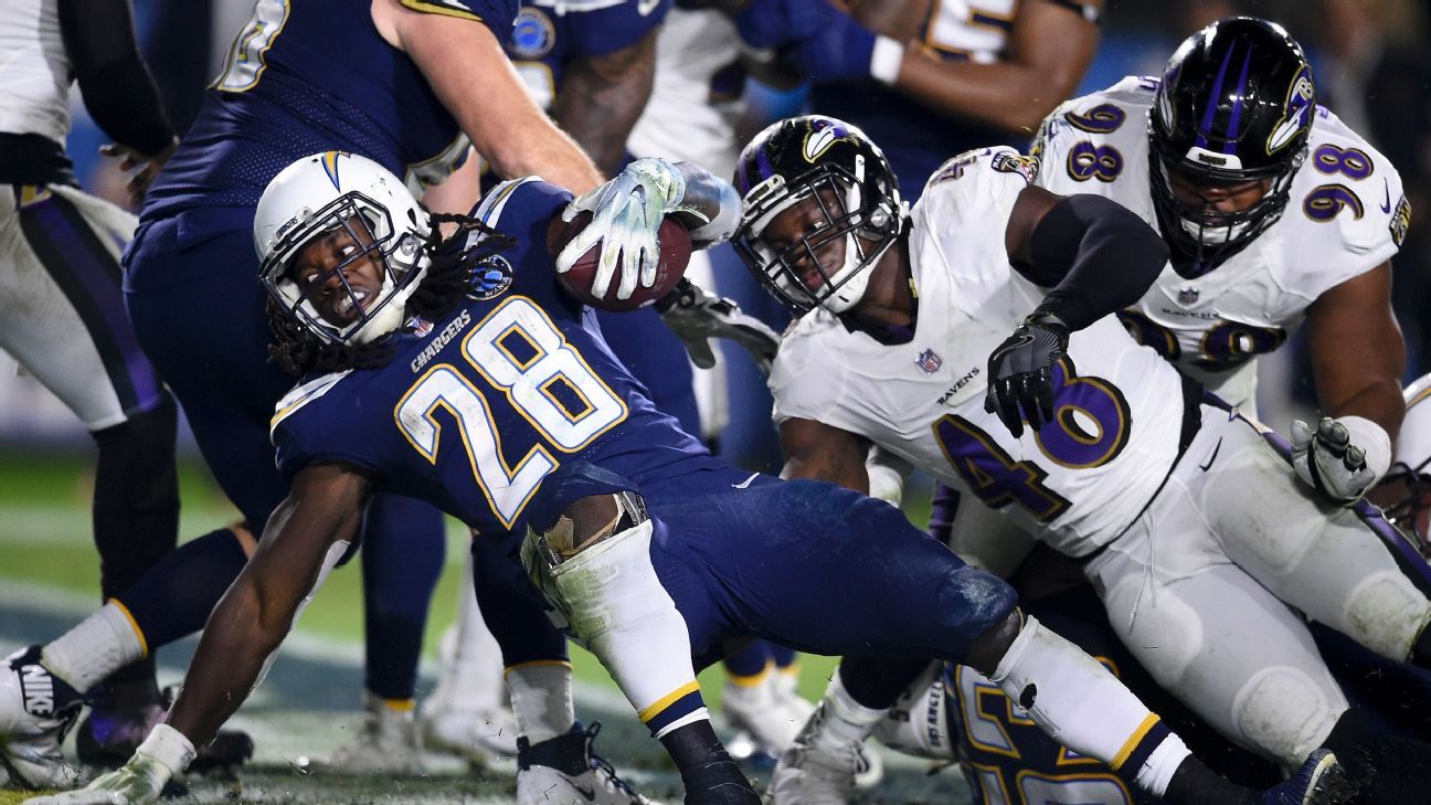 Melvin Gordon, RB, Los Angeles Chargers