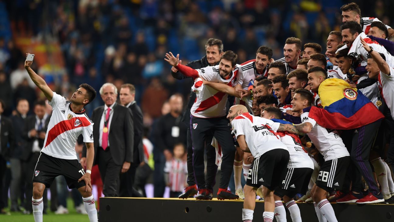 Los festejos de River Plate campen de la Copa Libertadores 2018