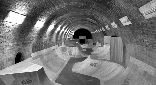 BMX Tunnel Run by Pam Withers