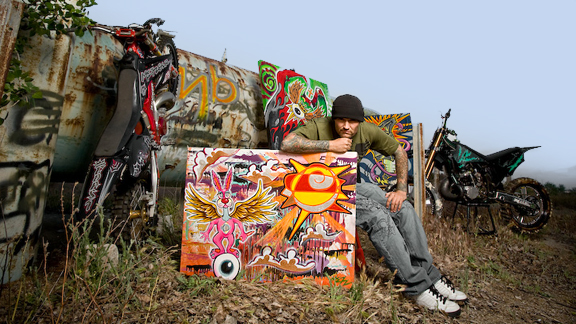 Metzger went on his own path as far as freestyle and keeping his own image, says Fleshwound Films's Jon Freeman. He does a lot of painting and art. He's got a real creative brain and I think that applies to his riding.