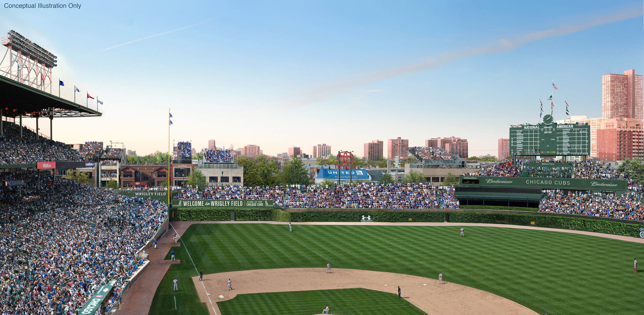 Wrigley Renderings - Left Field Bleacher