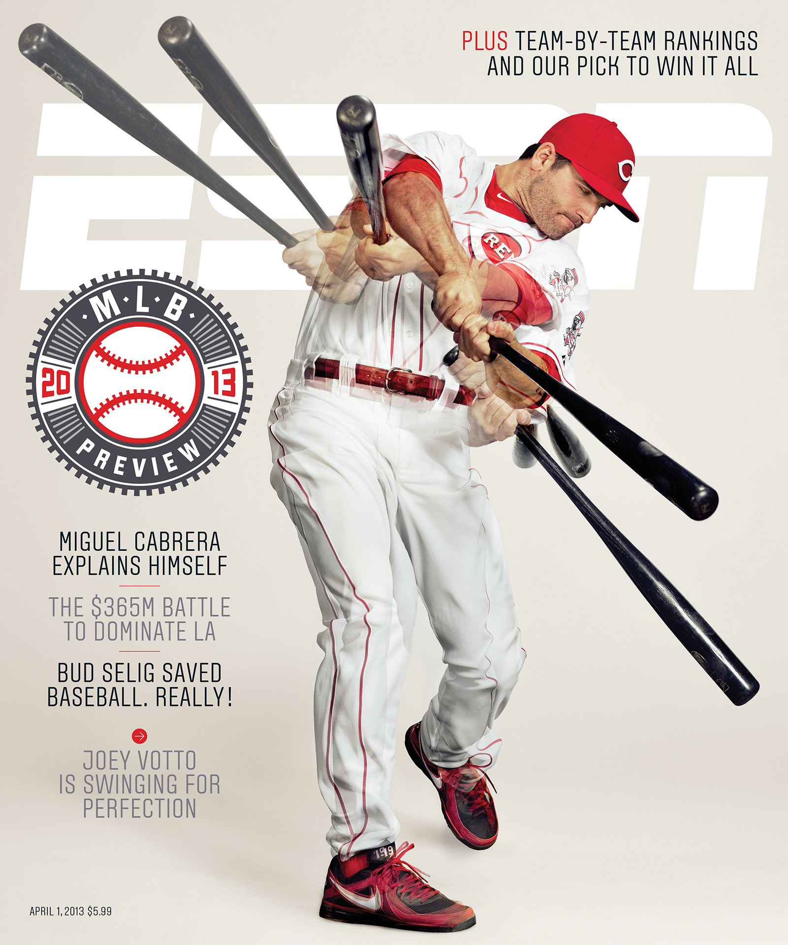 ESPN The Magazine's 2013 MLB Preview Issue Miguel Cabrera in the