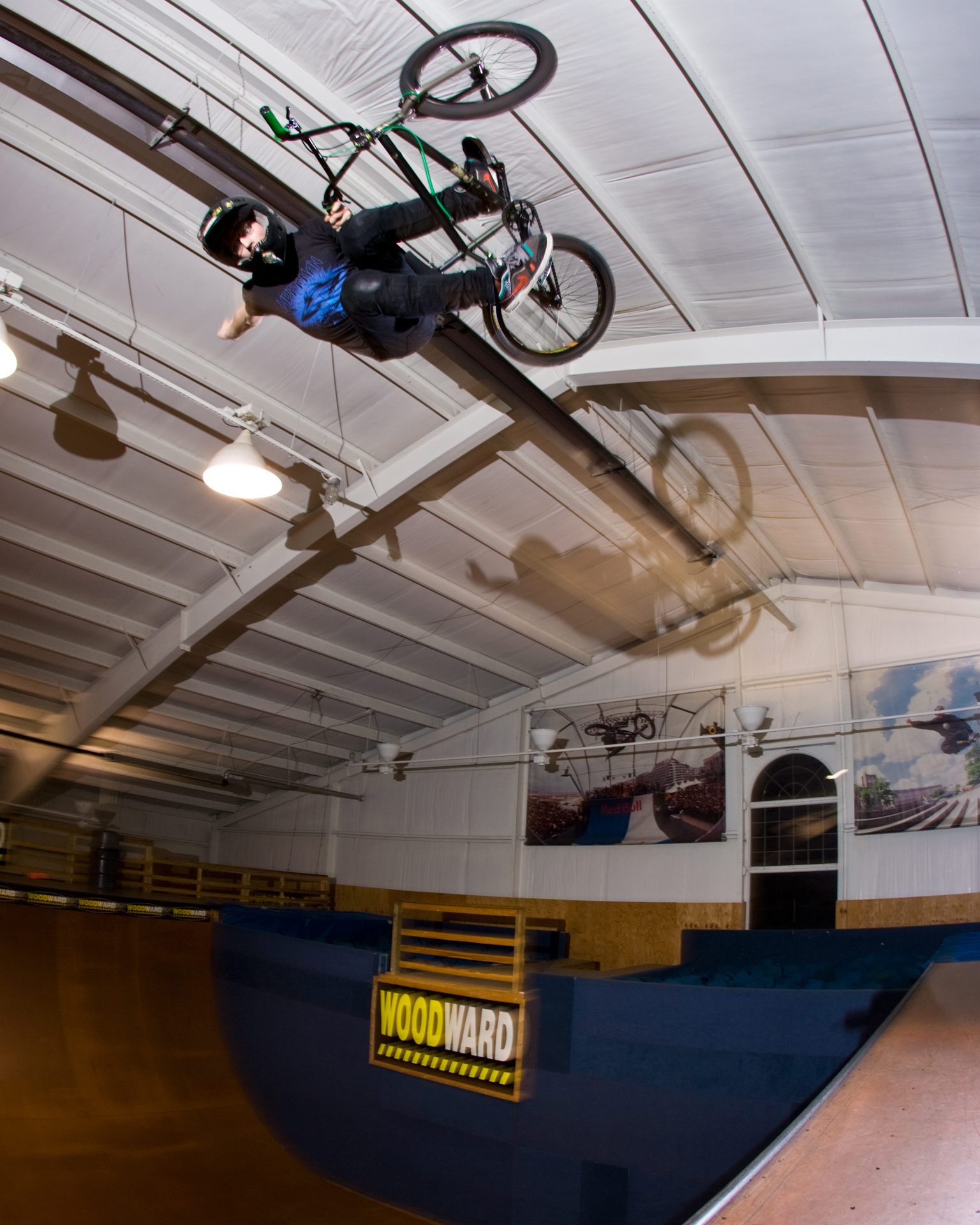 One-handed invert, Woodward Camp, 2011