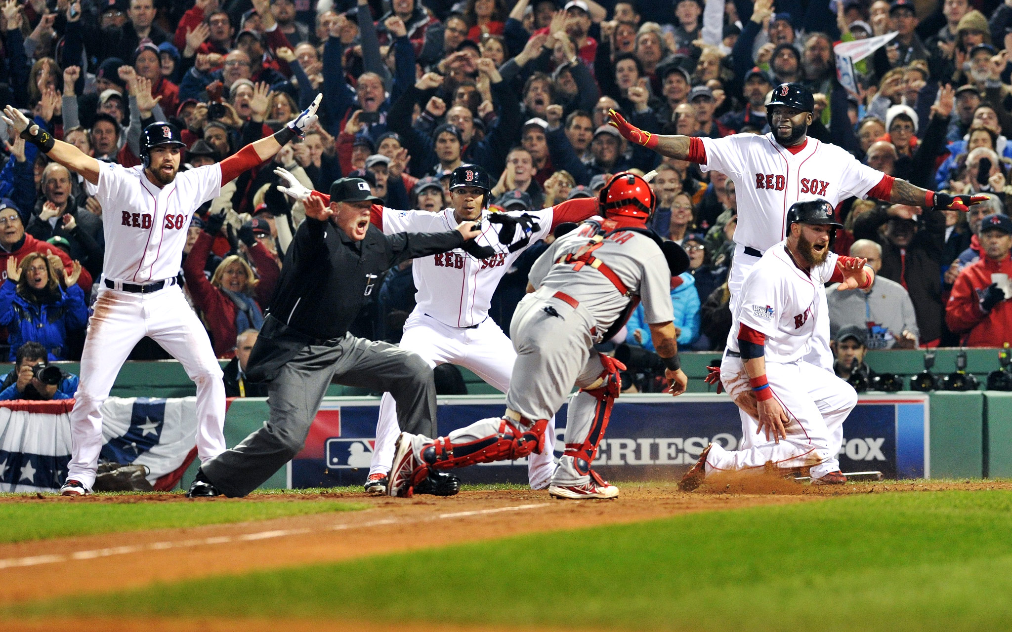 Safe At Home! 2013 Red Sox World Series Celebration ESPN