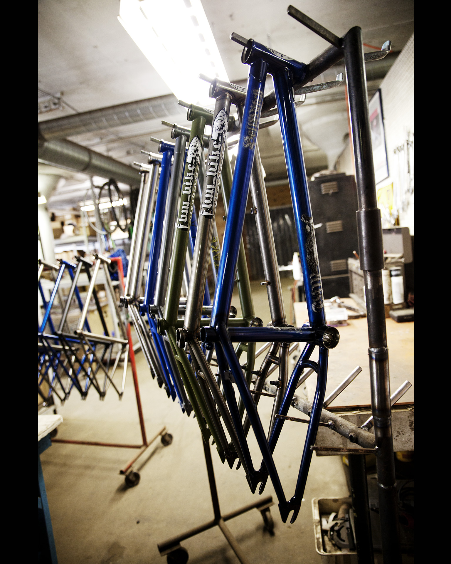 Inside the FBM Bikes warehouse