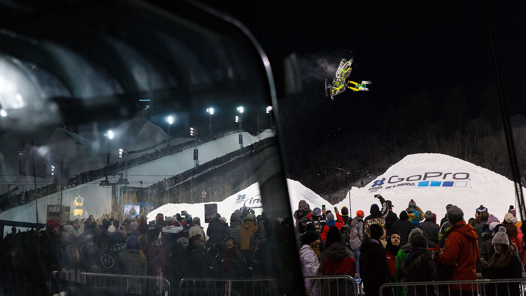 Heading into the return of Snowmobile Freestyle at X Games Aspen 2016, all eyes were on 2014 gold medalist Colten Moore. Due to technical difficulties, Moore remained off the podium, but stalwart competitor Joe Parsons managed to come out swinging and stuck his landings throughout the competition. His signature backflip, the Parsby flip, in which he dismounts and remounts his saddle landing backward, sealed the deal for his gold-medal win on Friday at X.