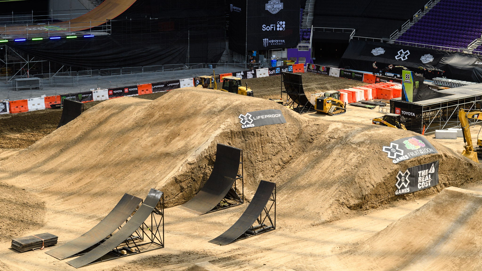 Located front and center of U.S. Bank Stadium is the Skateboard and BMX