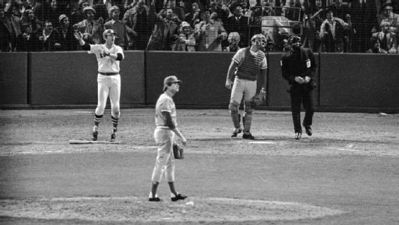 Flashback: Fisk waves it fair in Game 6 of the 1975 World Series