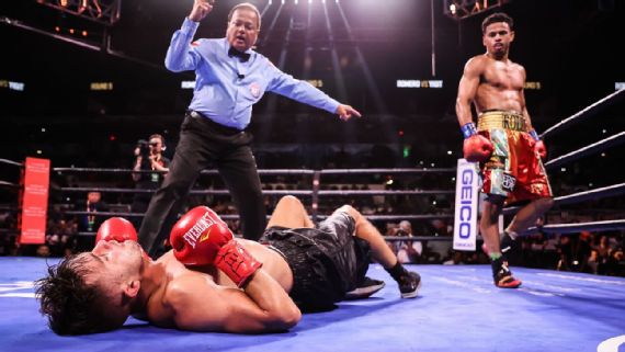 ejendom Portico svimmel Rolando Romero continues rise with seventh-round TKO of Anthony Yigit