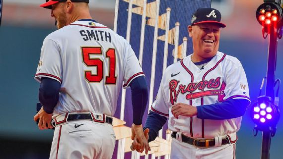 Sporting News MLB on X: MLB told the Braves they can no longer wear their  oversized baseball hat to celebrate home runs after the league received  complaints from New Era, per @joonlee