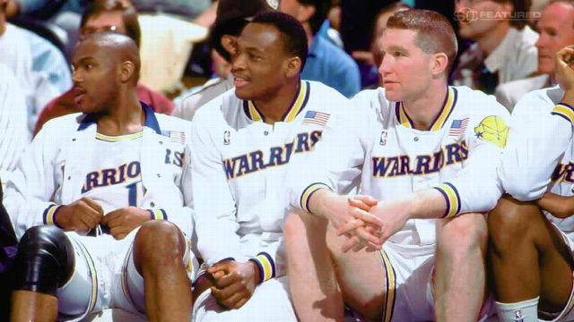 Golden State Warriors Chris Mullin, Tim Hardaway & Mitch