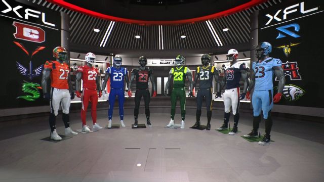 XFL unveils uniforms for league's inaugural season - Uniform Authority