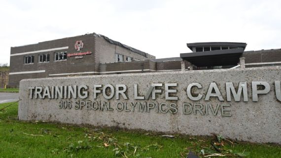 Recent tornado devastates Special Olympics training center