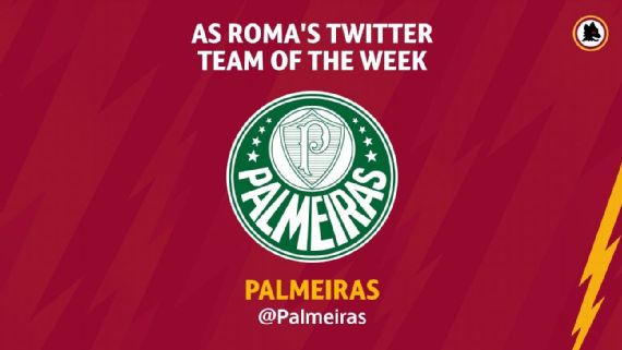 Roma elege Palmeiras como o 