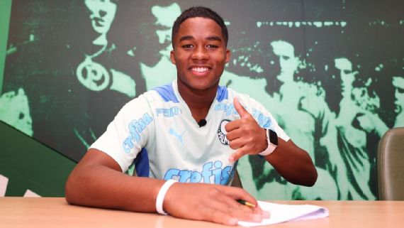 Pai de Endrick revela gigante da Europa que 'já se mexeu' para ter joia do Palmeiras: 'Entrou em negociação'
