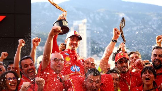 Charles Leclerc and Ferrari celebrate 2024 win