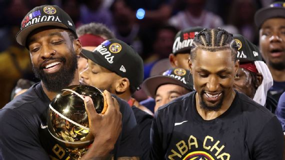 Jeff Green y Kentavious Caldwell-Pope con los Denver Nuggets
