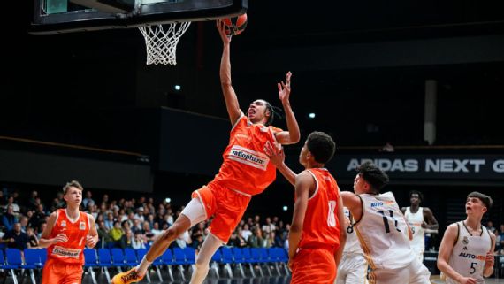 Noa Essengue playing for Ratiopharm Ulm