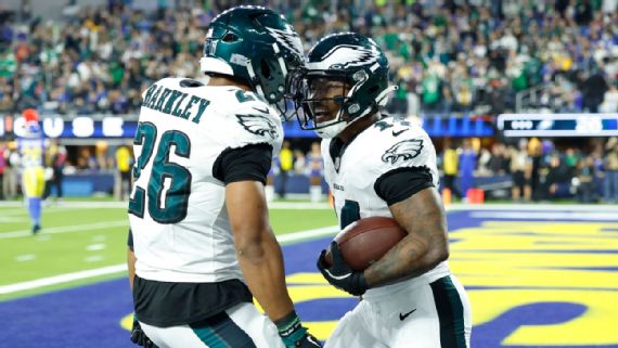 NFL: Philadelphia Eagles não toma conhecimento do Los Angeles Rams e vence com 'atropelo' de Saquon Barkley