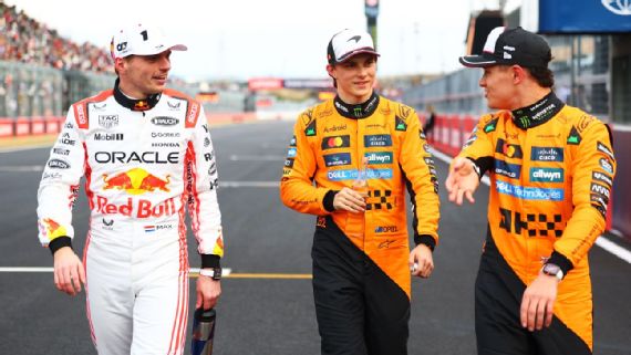 Max Verstappen y Lando Norris