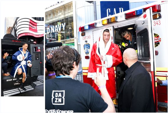 FDNY boxer in the ring