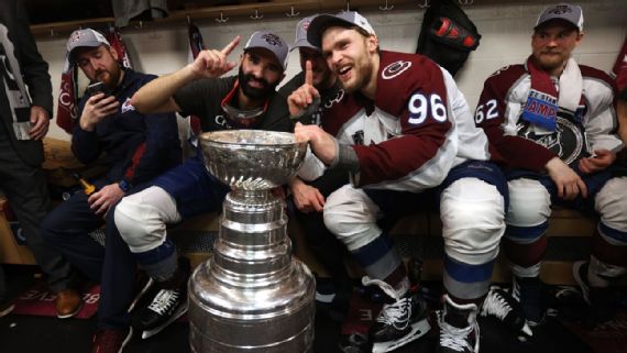 Mikko Rantanen with Stanley Cup