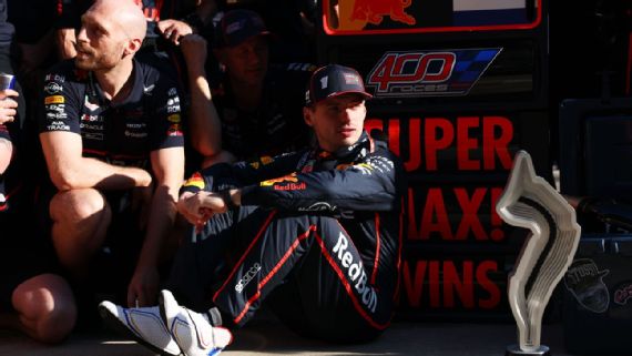 Max Verstappen celebrating with Red Bull