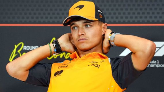 Lando Norris during a race weekend