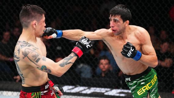 Steve Erceg looking⁣ determined in the Octagon