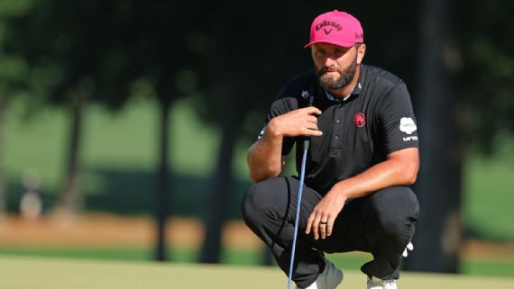 Jon Rahm looking stressed