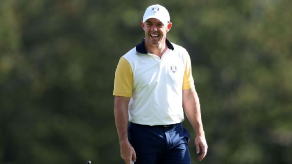 Rory McIlroy has a career 16-13-4 record in Ryder Cup play.