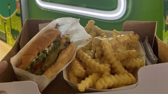 Shake Shack's famous burger and fries at the 2026 Australian Open