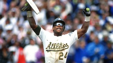 80s Baseball - 7/29/89 Rickey Henderson goes 0 for 0 with five stolen bases  and four runs scored in a game against the Mariners