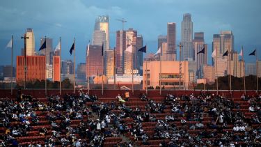 Rams, Chargers fans get an aerial view of new L.A. stadium's progress -  ESPN - Los Angeles Rams Blog- ESPN