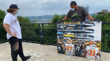 Pittsburgh artist Cody Sabol's latest client is the Steelers