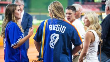 Conor Biggio, Craig Biggio, Patty Biggio, Cavan Biggio and Quinn