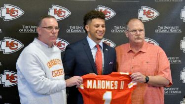 Kansas City Chiefs on X: #Chiefs GM John Dorsey & coach Andy Reid  introduce @jmac_18 to #ChiefsKingdom. WATCH:    / X