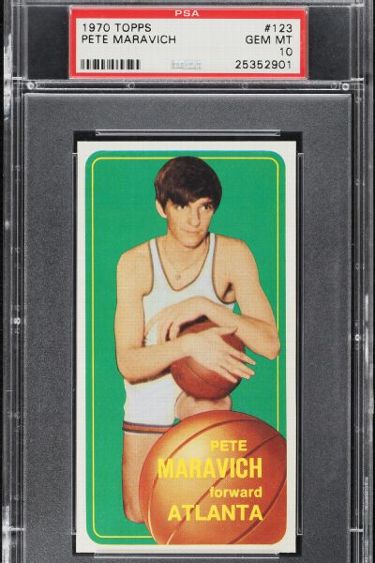 Mint 1970 Pete Maravich 'tall boy' basketball card nets $552K - ESPN