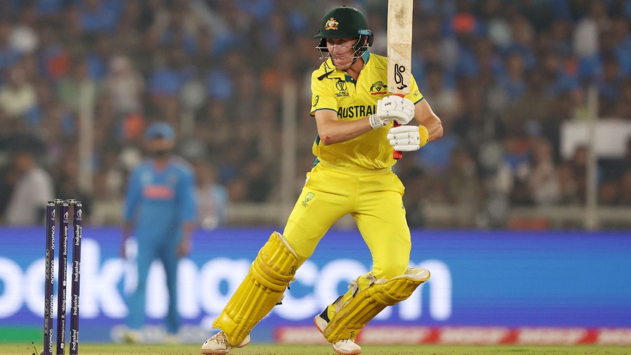 Marnus Labuschagne parts ways with World Cup 2023 final bat - ESPN