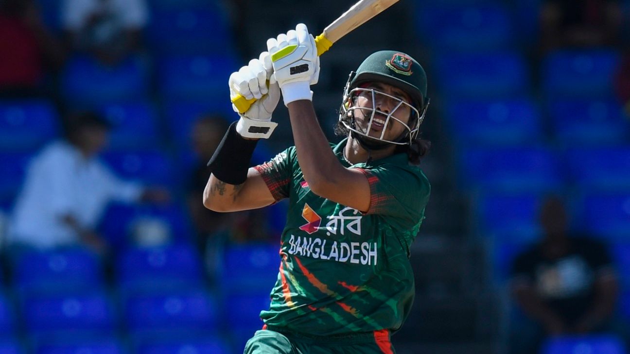 Unchanged New Zealand bat first; Soumya Sarkar replaces Afif Hossain for Bangladesh