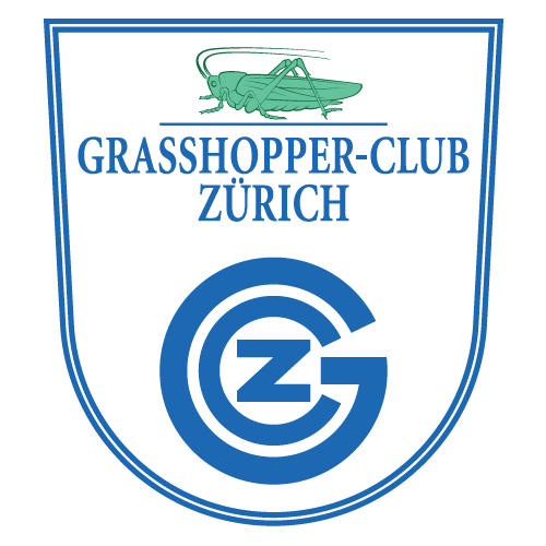 Coat of arms FC Grasshopper Zürich, football club from Switzerland Stock Photo