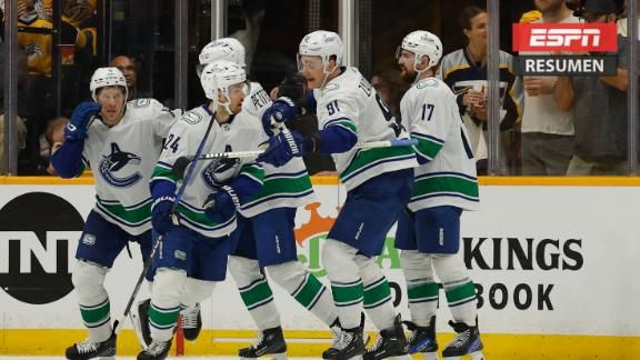 Canucks superan por la mínima a los Predators y avanzan a la segunda