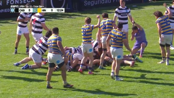 Los delanteros pisaron fuerte y D'Amorim llegó al try para Hindú - ESPN Video