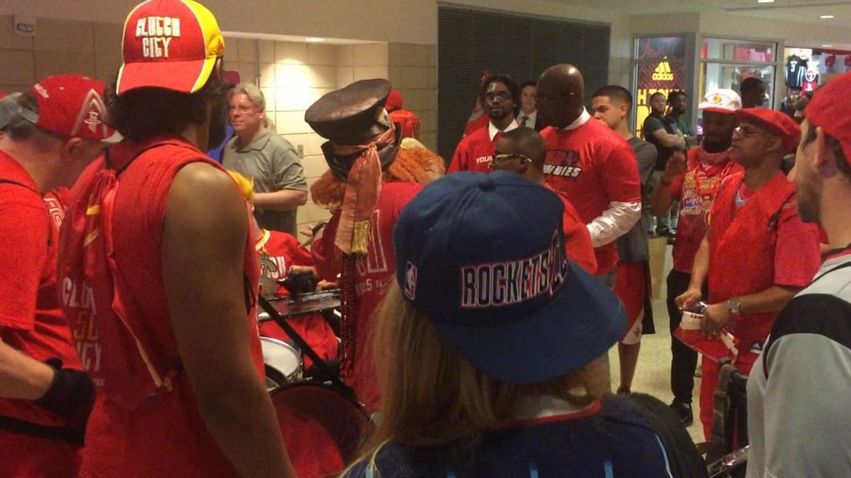 The Rockets' Red Rowdies pumped up after win - ESPN Video
