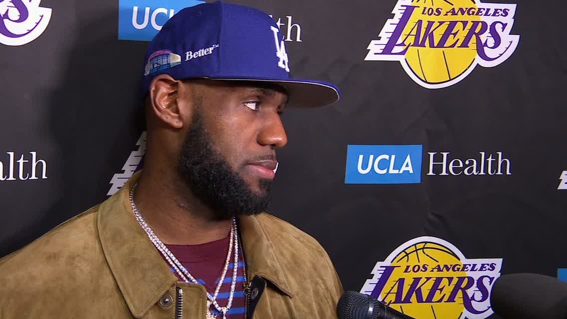 Lebron Says Lakers Home Debut Was Great Espn Video