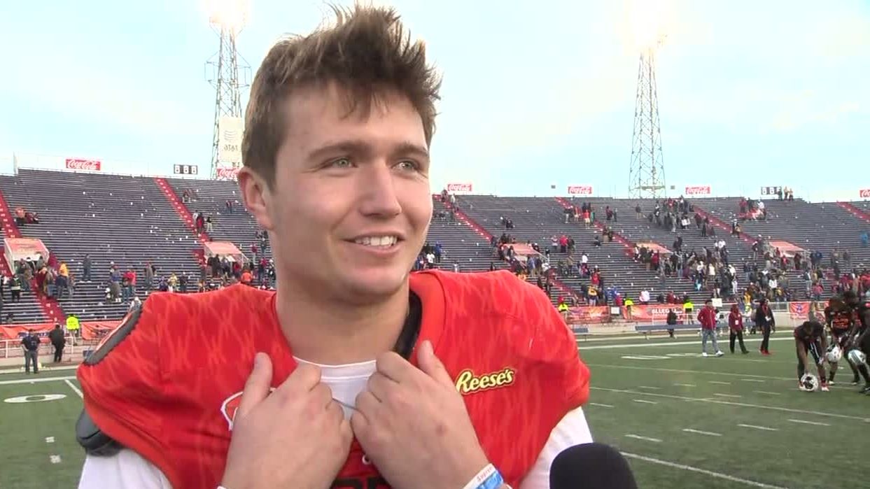 Lock happy with Senior Bowl week performance. ESPN Video