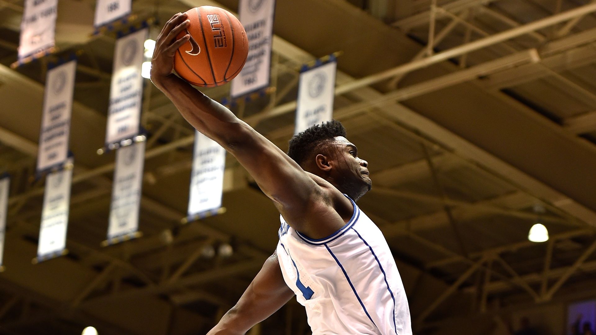 Zion S Thunderous Dunks Highlight Duke S Blowout Win Espn Video