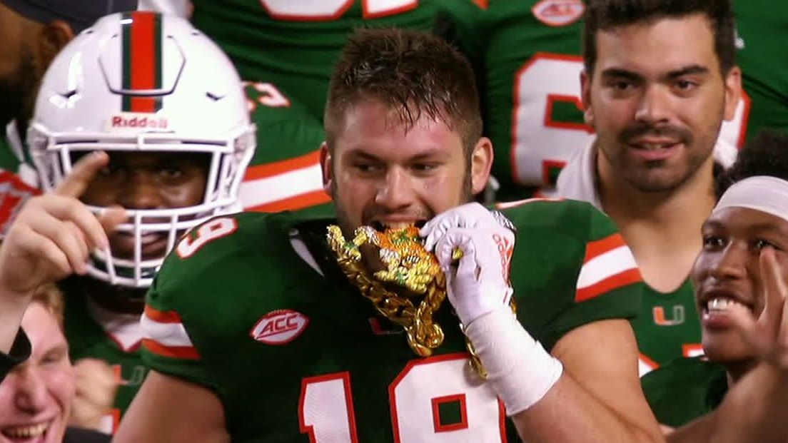 miami football turnover chain